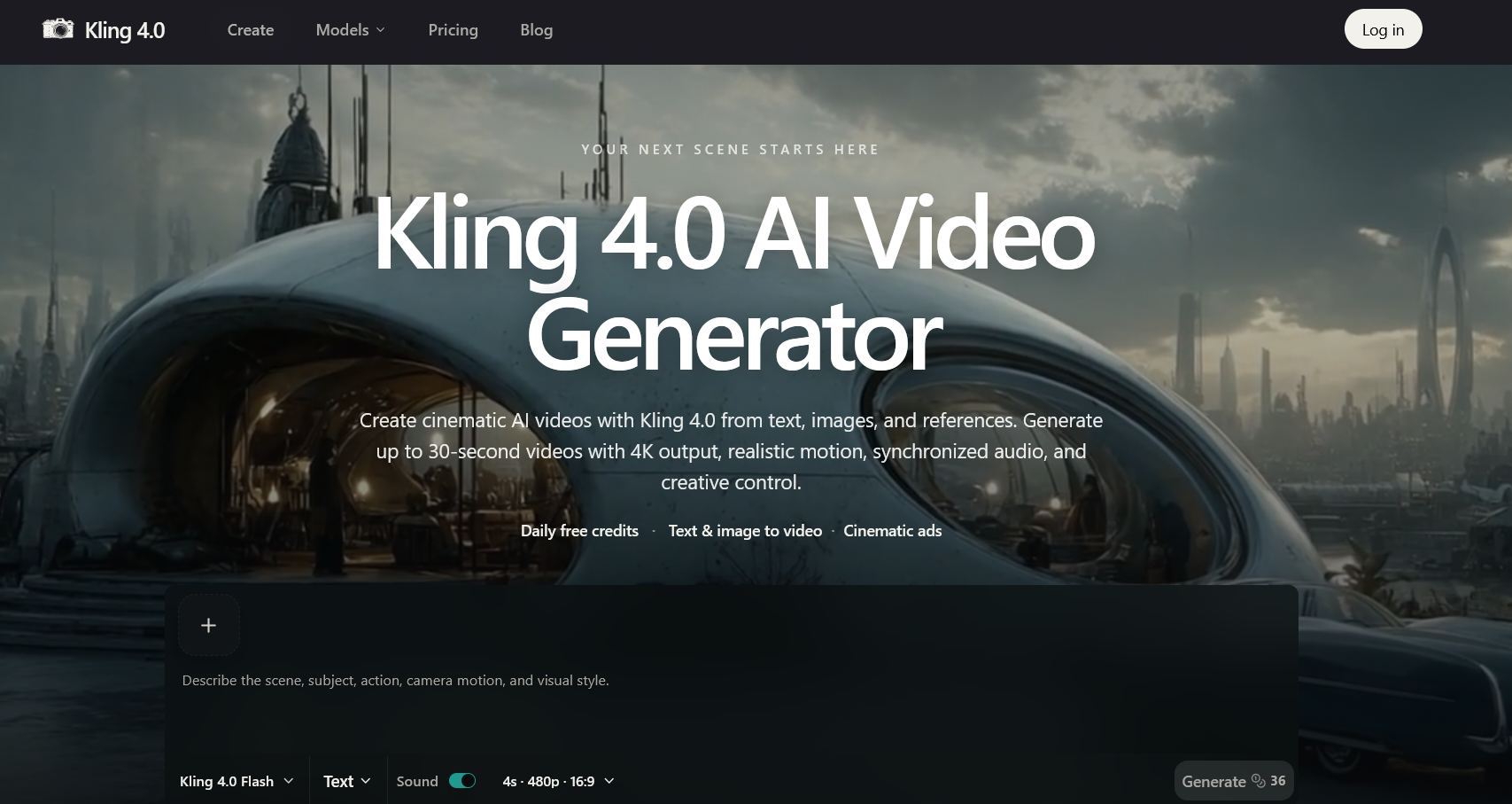 Kling 4.0 AI Video Generator screenshot 1